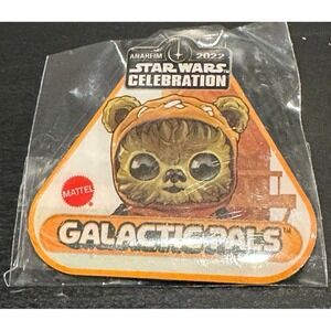 Star Wars Celebration Anaheim 2022 Mattel Galactic Pals Ewok Exclusive Booth Pin